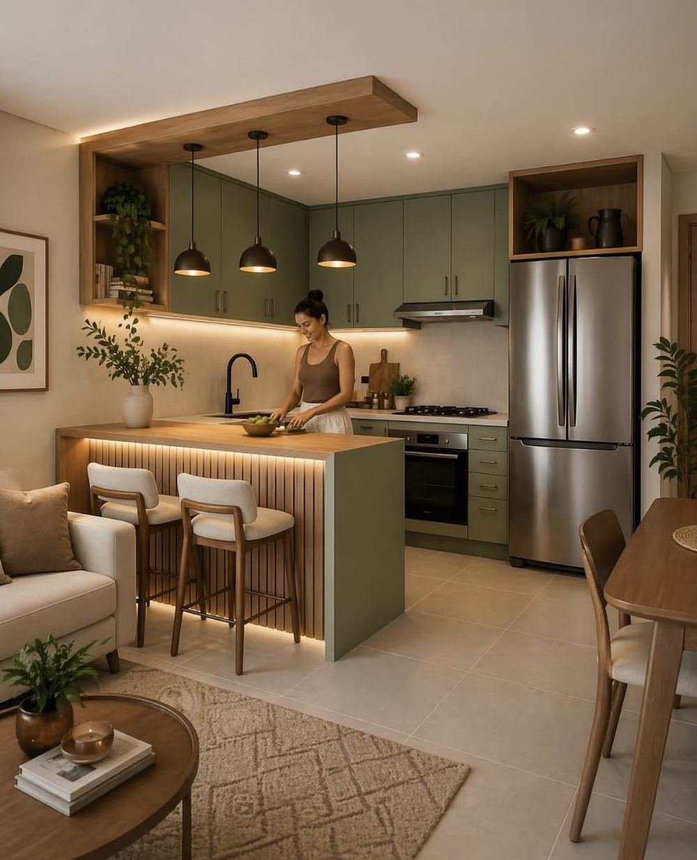 Apartamento de 1 quarto / studio decorado disponível em Recife