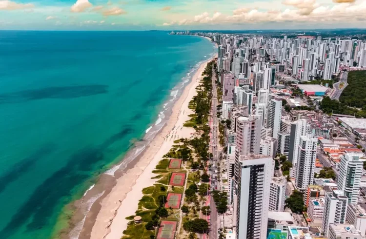 Vista de bairro residencial em Recife Pernambuco